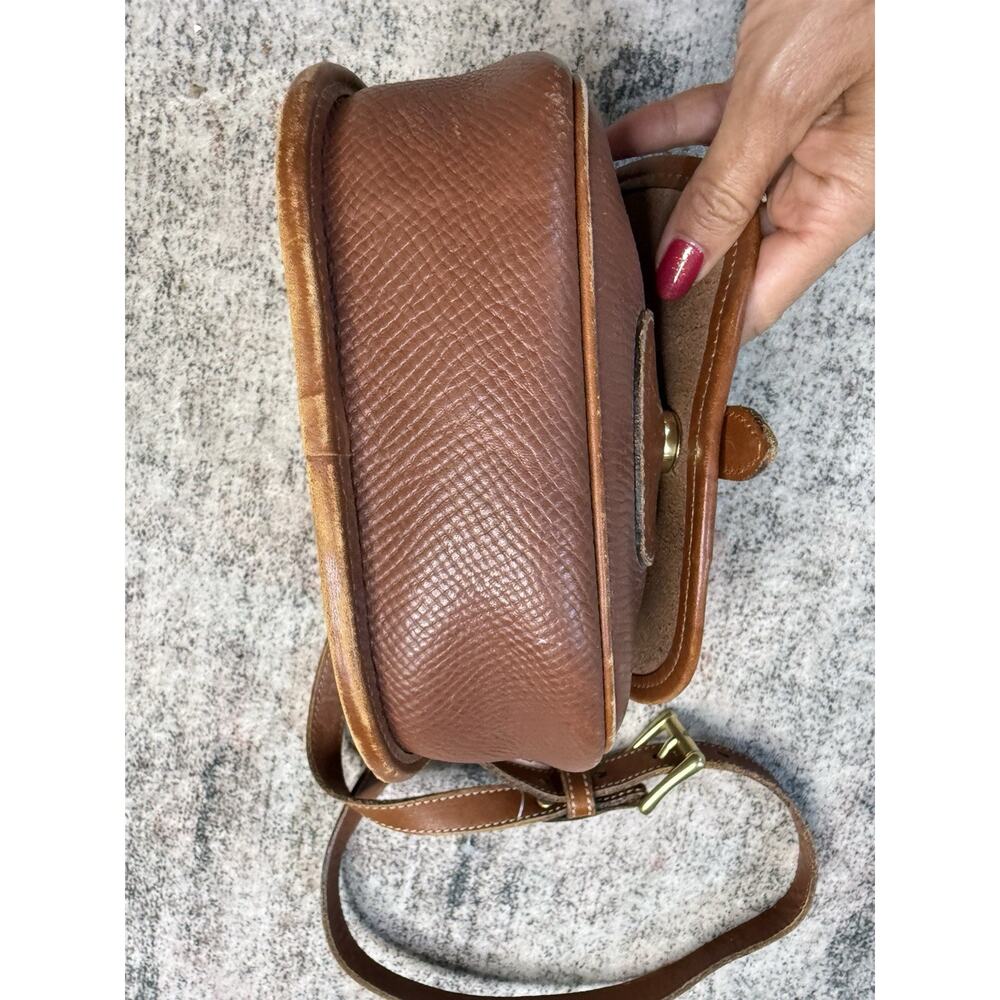 VTG 90’s Coach Cassidy Mini Crossbody Brown Gold Hardware USA Dakota Saddle Rare - Picture 7 of 12